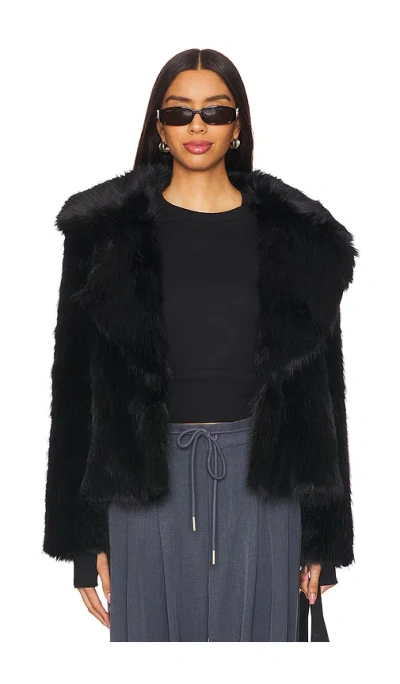 Sam Josie 23 Faux Fur Jacket In Black