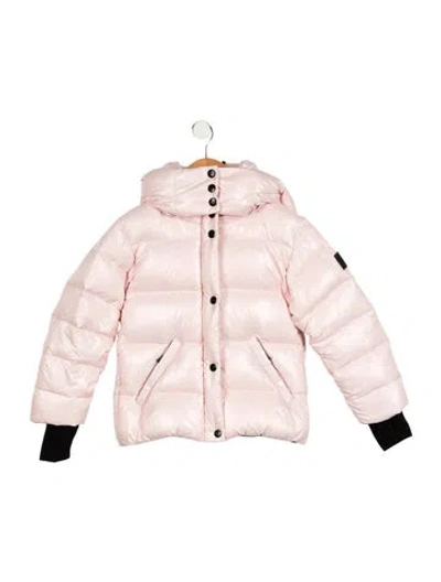 Pre-owned Sam Babies' Kids Girls Down Coat In Pink