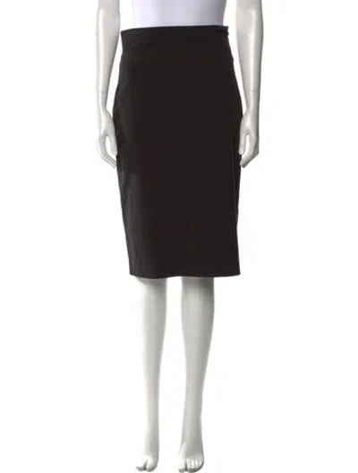 Pre-owned Sam Knee-length Skirt In Black