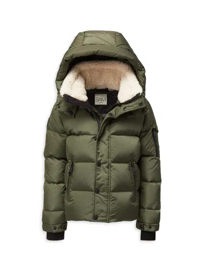 Sam Little Boy's & Boy's Frontier Sherpa Down Jacket In Green