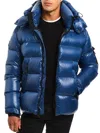 Sam Men's Glacier Quilted Down Jacket In Blue