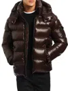 Sam Men's Glacier Quilted Down Jacket In Brown