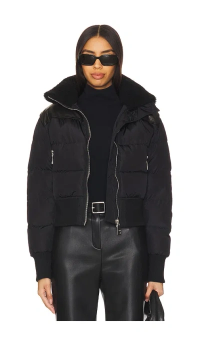 Sam Mini Sawyer Puffer Jacket In Matte Black