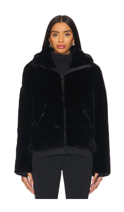 Sam Nicole Faux Fur Jacket In Black