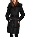 Sam . Luxe Long Noho Water Resistant Down Puffer Coat In Black