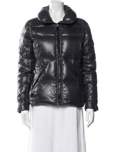 Pre-owned Sam Nylon Biker Jacket In Black