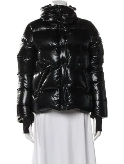 Pre-owned Sam Nylon Biker Jacket In Gray