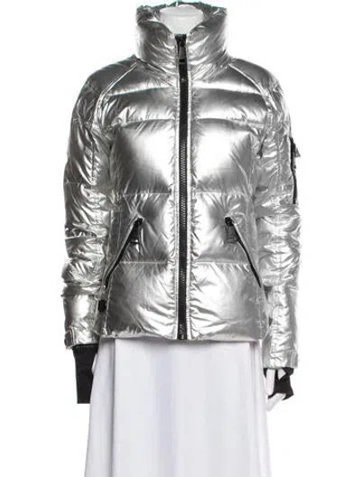 Pre-owned Sam Nylon Coat In Gray