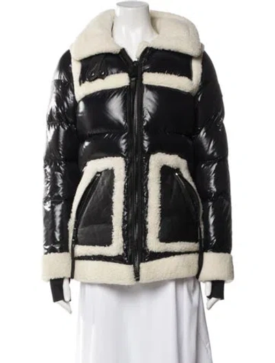 Pre-owned Sam Nylon Colorblock Pattern Down Jacket In Multi