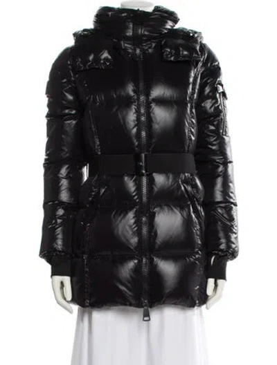 Pre-owned Sam Nylon Down Coat In Black