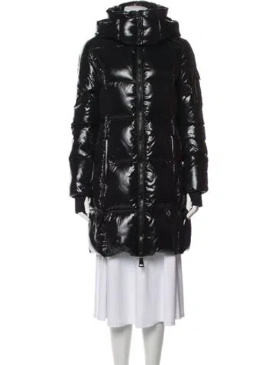Pre-owned Sam Nylon Down Coat In Black