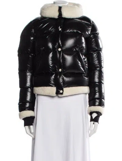 Pre-owned Sam Nylon Down Coat In Black