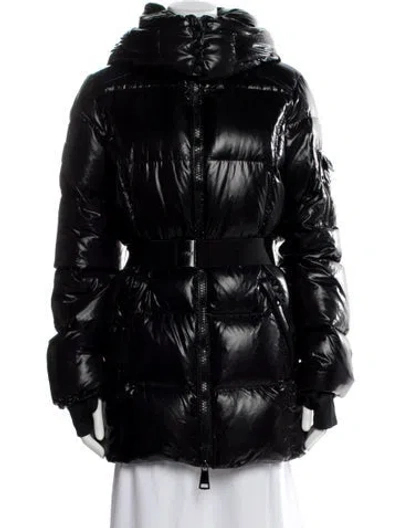 Pre-owned Sam Nylon Down Coat In Black