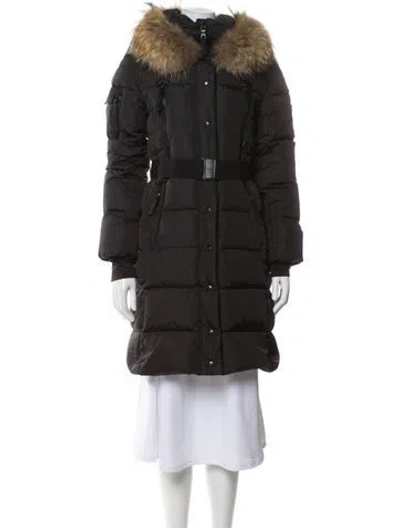 Pre-owned Sam Nylon Down Coat In Gray