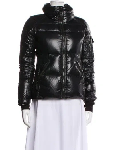 Pre-owned Sam Nylon Down Coat In Green