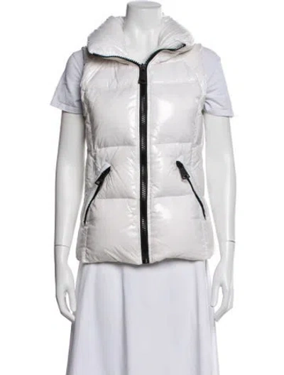 Pre-owned Sam Nylon Down Coat In White