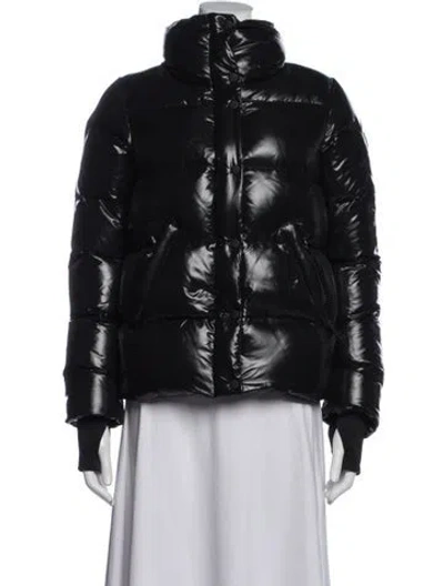 Pre-owned Sam Nylon Down Jacket In Black