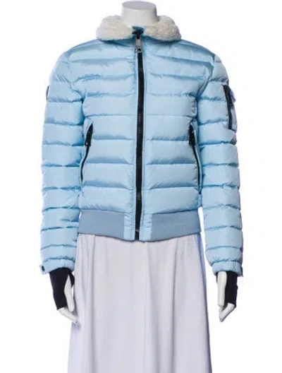 Pre-owned Sam Nylon Down Jacket In Blue