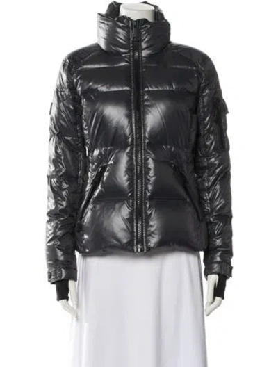 Pre-owned Sam Nylon Down Jacket In Blue