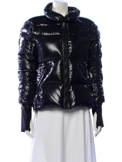 Pre-owned Sam Nylon Down Jacket In Blue