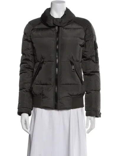 Pre-owned Sam Nylon Down Jacket In Gray