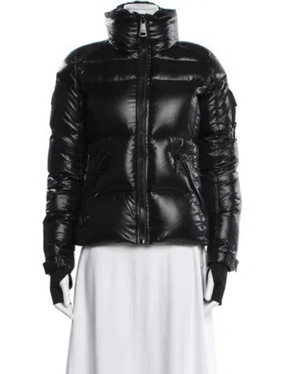 Pre-owned Sam Nylon Down Jacket In Gray