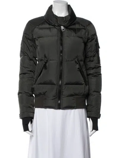 Pre-owned Sam Nylon Down Jacket In Gray
