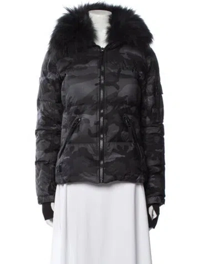 Pre-owned Sam Nylon Down Jacket In Green