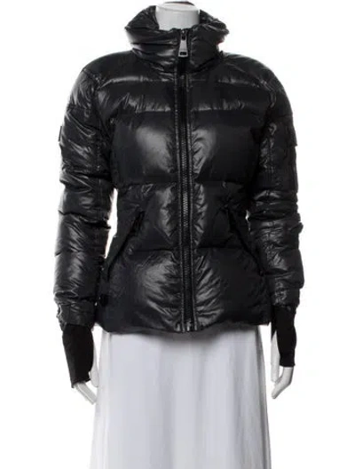 Pre-owned Sam Nylon Down Jacket In Grey