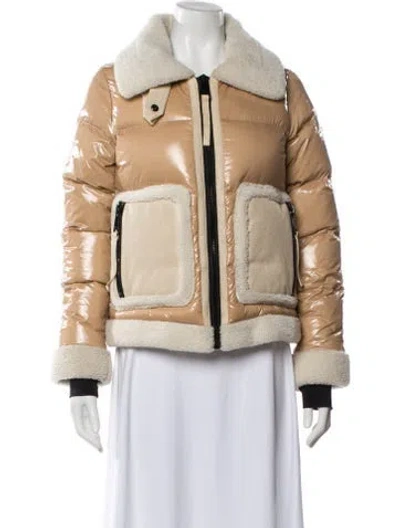 Pre-owned Sam Nylon Down Jacket In Neutral