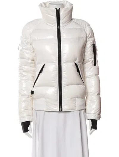 Pre-owned Sam Nylon Down Jacket In Neutral