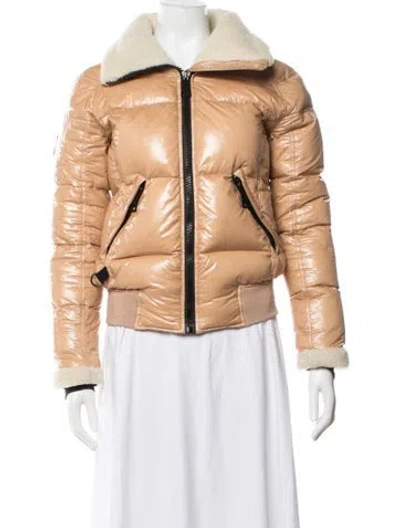 Pre-owned Sam Nylon Down Jacket In Neutral