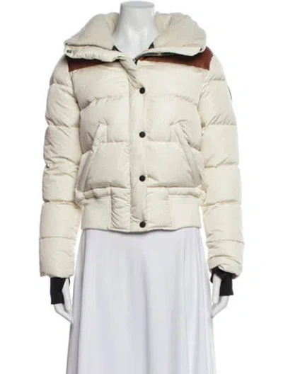 Pre-owned Sam Nylon Down Jacket In Neutral