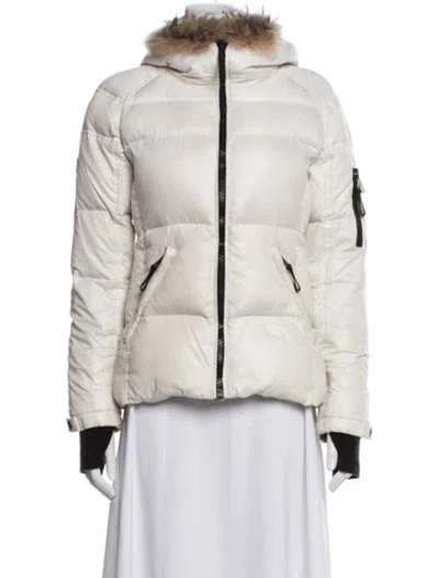 Pre-owned Sam Nylon Down Jacket In Neutral