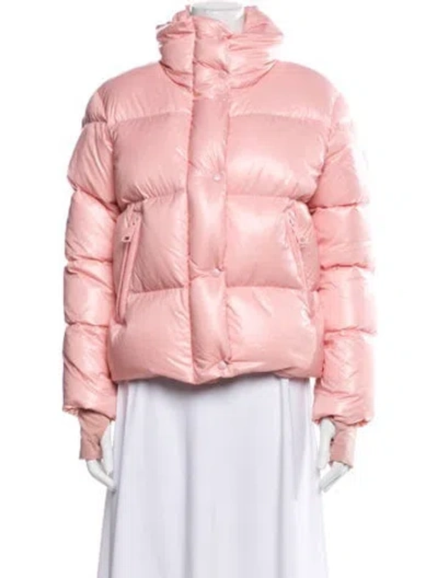 Pre-owned Sam Nylon Down Jacket In Pink