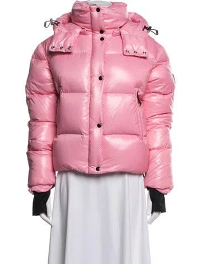 Pre-owned Sam Nylon Down Jacket In Pink