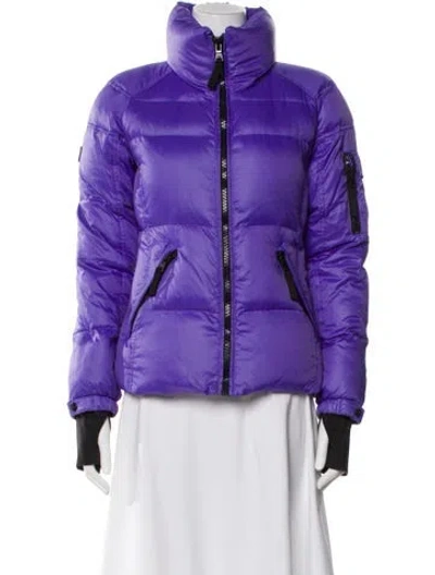 Pre-owned Sam Nylon Down Jacket In Purple