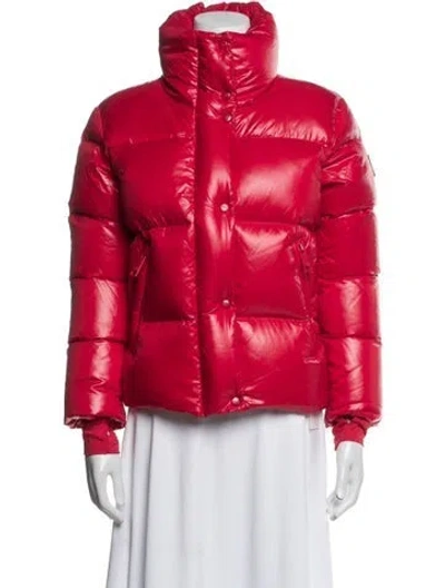 Pre-owned Sam Nylon Down Jacket In Red