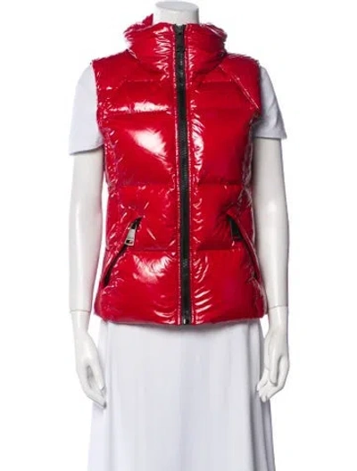 Pre-owned Sam Nylon Down Jacket In Red