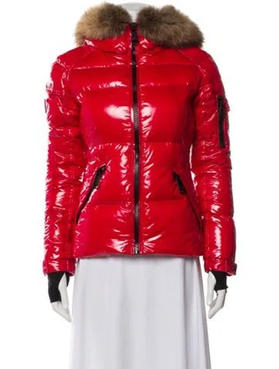 Pre-owned Sam Nylon Down Jacket In Red