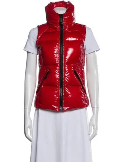 Pre-owned Sam Nylon Down Jacket In Red