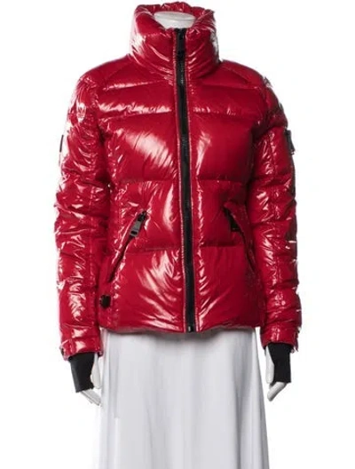 Pre-owned Sam Nylon Down Jacket In Red