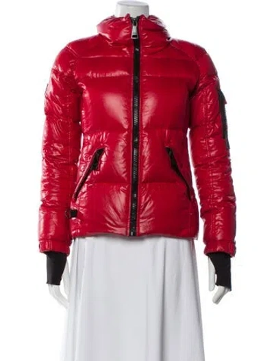 Pre-owned Sam Nylon Down Jacket In Red