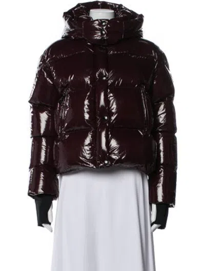 Pre-owned Sam Nylon Down Jacket In Red
