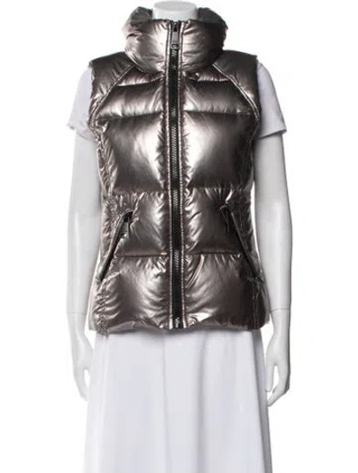Pre-owned Sam Nylon Down Jacket In Silver