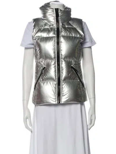 Pre-owned Sam Nylon Down Jacket In Silver