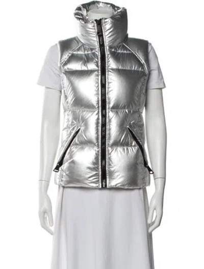 Pre-owned Sam Nylon Down Jacket In Silver