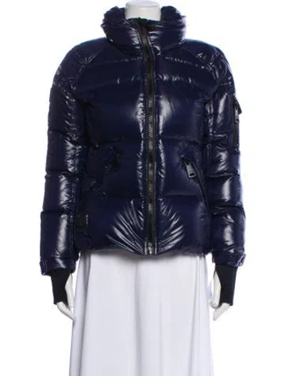 Pre-owned Sam Nylon Down Jacket W/ Tags In Blue