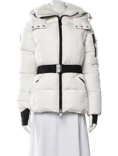 Pre-owned Sam Nylon Down Jacket W/ Tags In Neutral