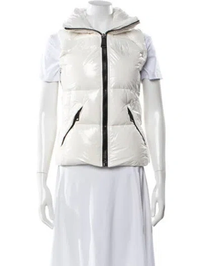 Pre-owned Sam Nylon Down Jacket In White